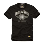 Tee-shirt homme Joe Bar Team vintage Ride'n Roll noir
