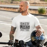 Tee-shirt homme Biker Lives Matter blanc