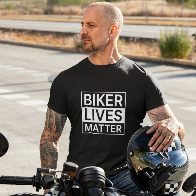 Tee-shirt homme Biker Lives Matter noir