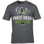 Tee-shirt homme Joe Bar Team Finest Rider gris