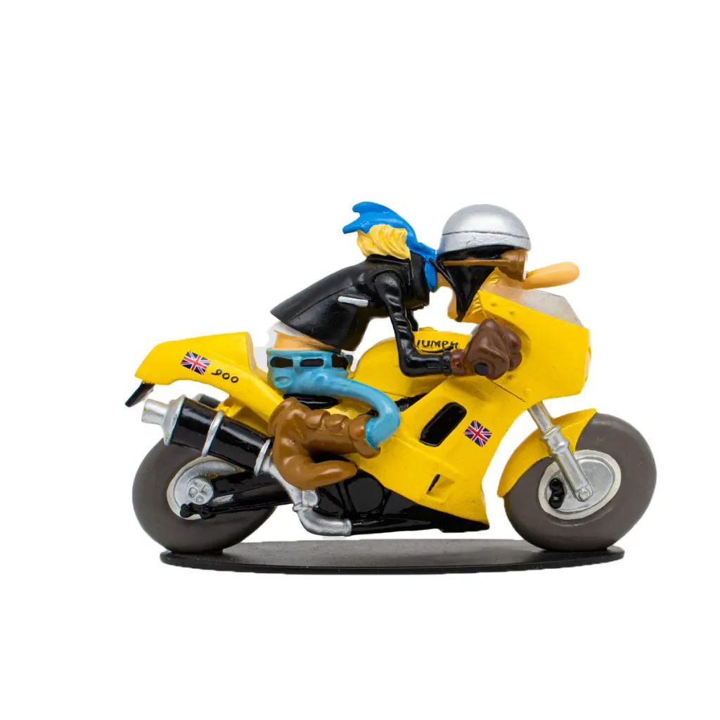 Moto Triumph 650 Tiger - Joe Bar Team - Zaza Et Bracame - Série 1 - 1/18 - Neuve En Boîte