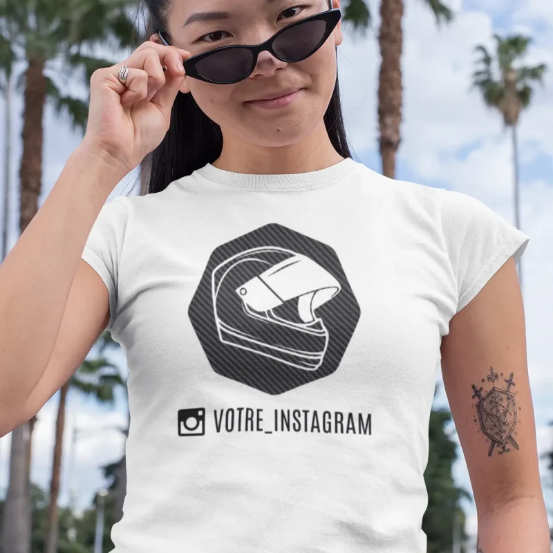 Tshirt pesonnalisé Instagram Carbon