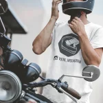 Tee-shirt motard personnalisé Instagram Carbone
