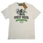 Tee-shirt homme Joe Bar Team Finest Rider blanc