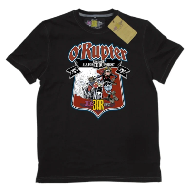 Tee-shirt homme Joe Bar Team O'Rupter noir