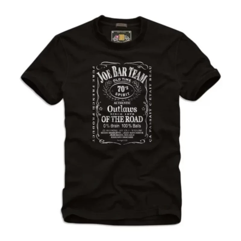 Tee-shirt homme Joe Bar Team vintage Outlaws noir